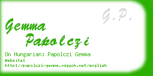 gemma papolczi business card